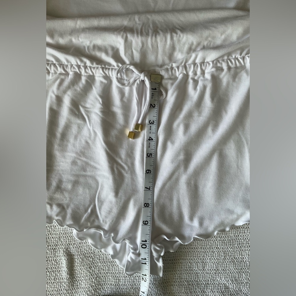 California Waves White Swim Coverup with Criss-Cross Detail - Picture 6 of 6